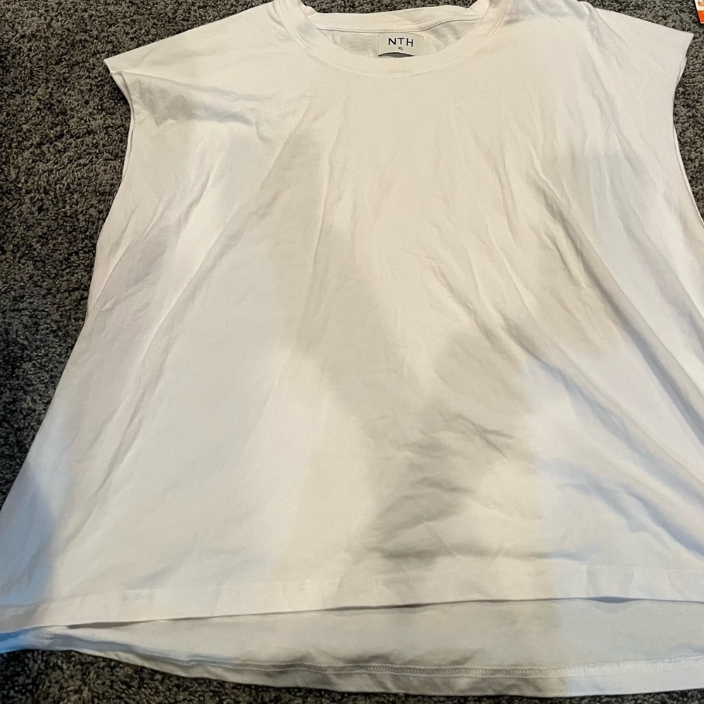 Women's White Sleeveless Top NTH XL